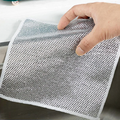 One-Sided Multipurpose Microfiber Cloths, Scrubber (6 Pc / 19x19 cm)
