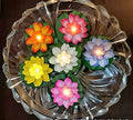 Flameless Lotus Flower Water Sensor Led Diyas (Pack of 6)