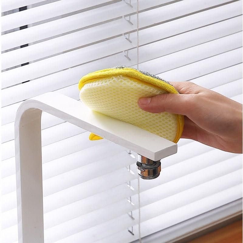 2 in 1 Stainless Steel with Sponges Scrubber (Pack of 5)