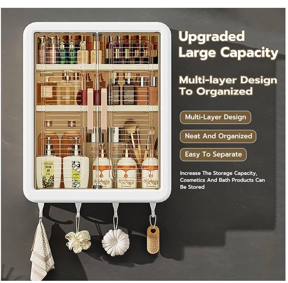 Minimalist Wall-Mounted Storage Box for The Bathroom