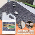 Quick drying sticky mulch glue